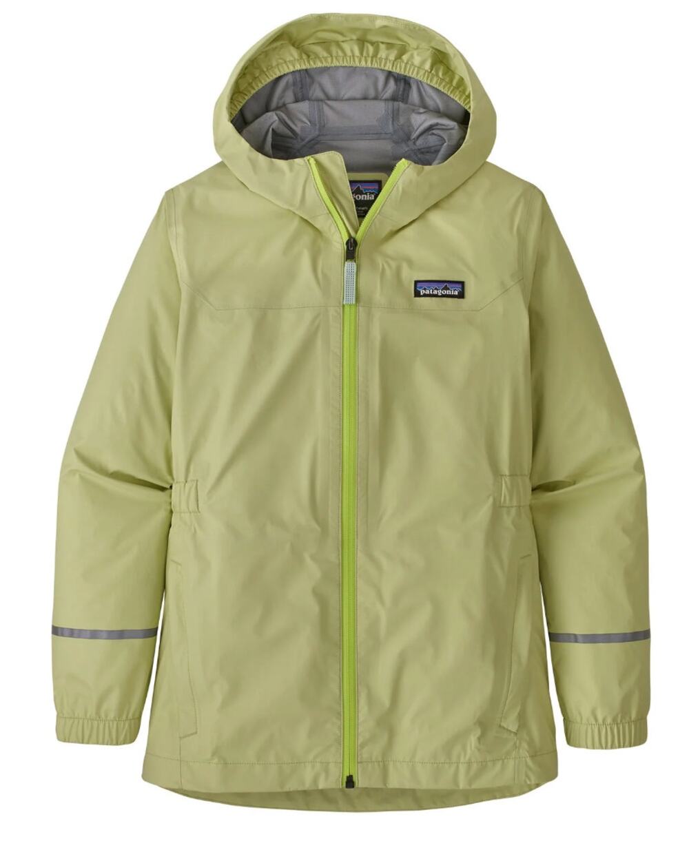 Patagonia Kids Torrentshell 3L Rain Jacket in Tilled Yellow size Large / 12